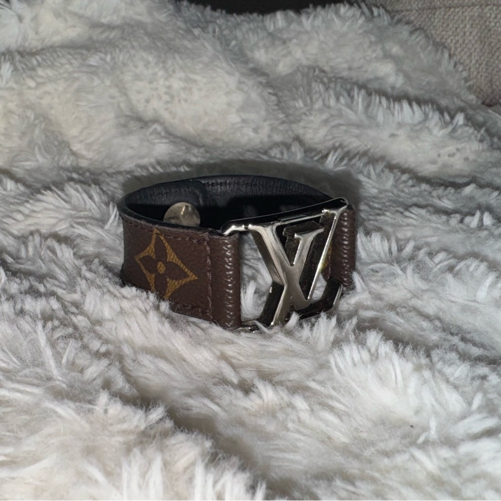 Louis Vuitton Brown and Silver Bracelet